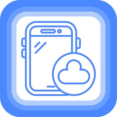 Akıllı telefon. Web simgesi basit illüstrasyon