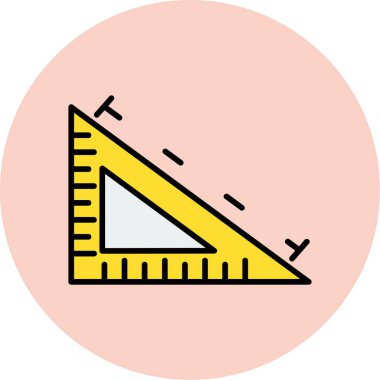 ruler icon, vector illustration simple design