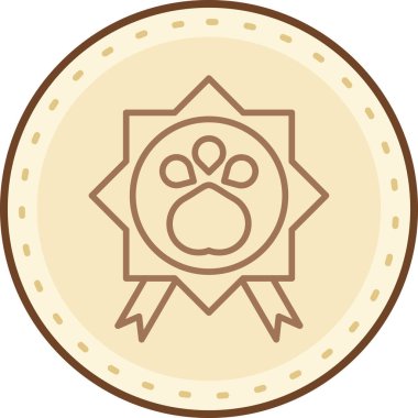 hayvan köpek simgesi vektör illüstrasyonu