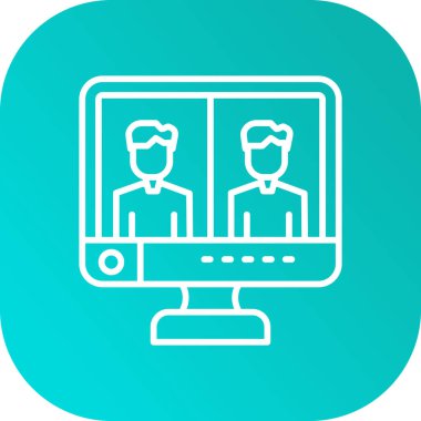 bilgisayar vektör simgesi modern illüstrasyon