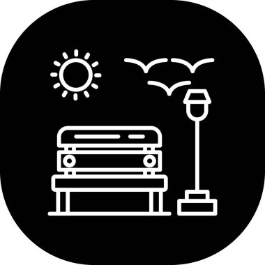 Modern b 'nin vektör illüstrasyonu hava ikonundan yoksun