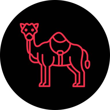 Bir köpek simgesinin vektör illüstrasyonu