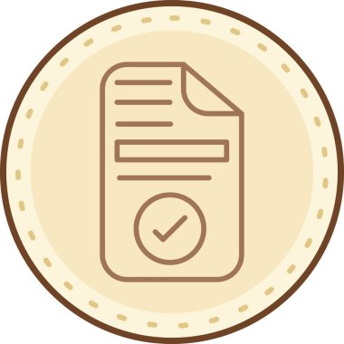 kontrol listesi simgesi, vektör illüstrasyonu