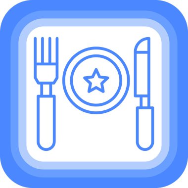 Restoran yemeği. Basit tasarım