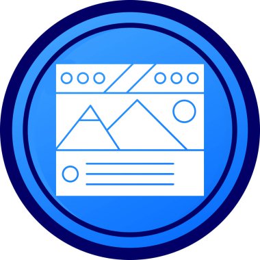 Bir harita simgesinin vektör illüstrasyonu