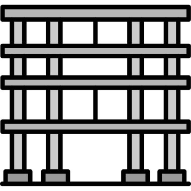 çit simgesi, vektör çizimi