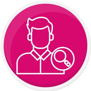 Bir insan simgesinin vektör illüstrasyonu