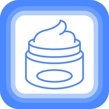 Krema. Web simgesi basit illüstrasyon