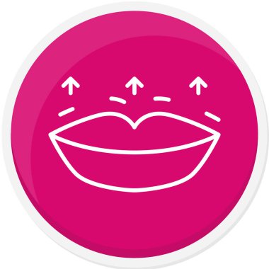 dil ve simge ile ağız, vektör illüstrasyonu