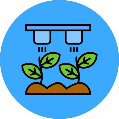 Bitki. Web simgesi basit illüstrasyon