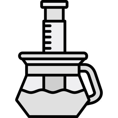 Moda tarzında izole edilmiş kahve fincanı simgesi