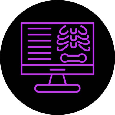 İnsan anatomisi simgesi, vektör illüstrasyonu