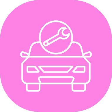 Araba modern simgesinin vektör illüstrasyonu