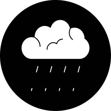 Bulut. Web simgesi basit illüstrasyon