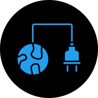 Bir top simgesinin vektör illüstrasyonu