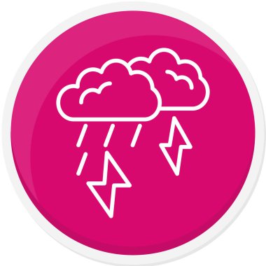 Fırtına simgesi, vektör illüstrasyonu