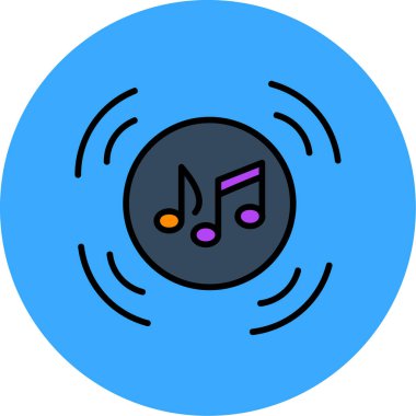 Müzik notası. Basit resimleme