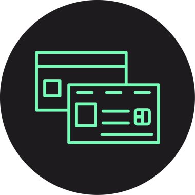 Modern simgenin vektör illüstrasyonu