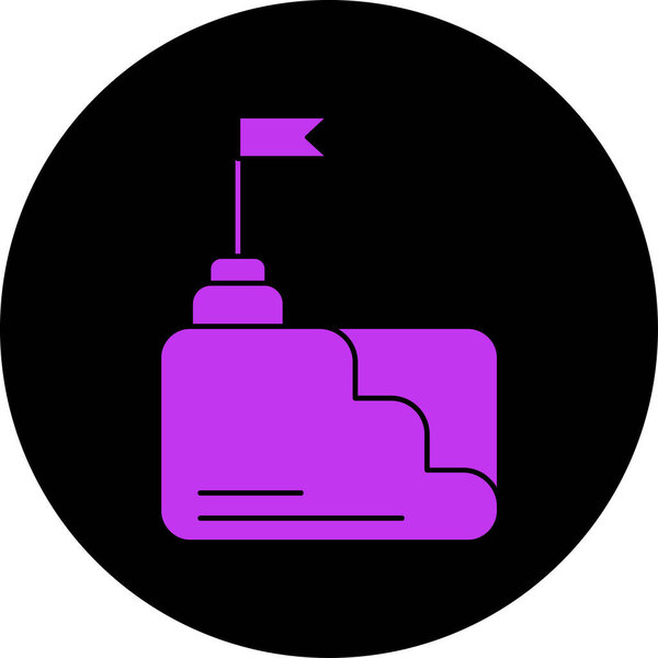 vector illustration of modern b lack icon