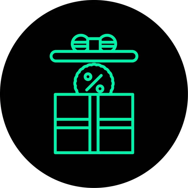 İndirim simgesi, vektör illüstrasyonu basit tasarım