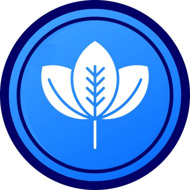 Yaprak ikonu vektör illüstrasyonu