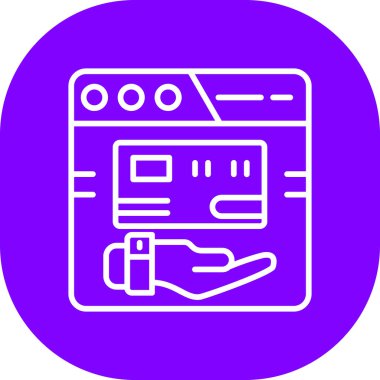 Modern simgenin vektör illüstrasyonu