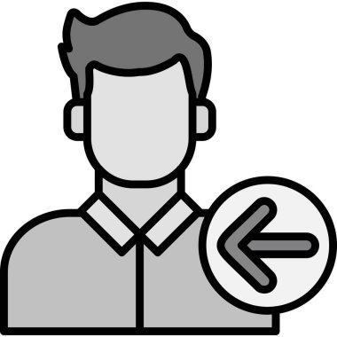 İş adamı. Web simgesi basit illüstrasyon