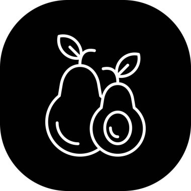 Vektör yiyecek ve sağlık simgesi