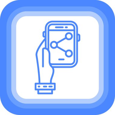 akıllı telefon simgesi vektör illüstrasyonu