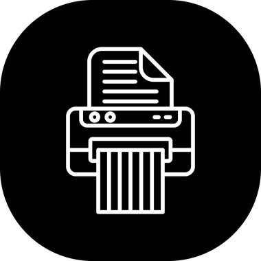 vektör yazıcı simgesi çizimi