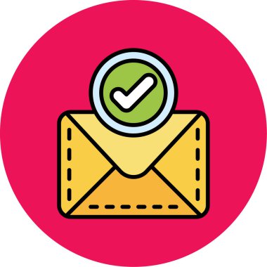 Vektör E- posta simgesi illüstrasyonu