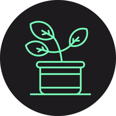 bitki simgesi vektör illüstrasyonu