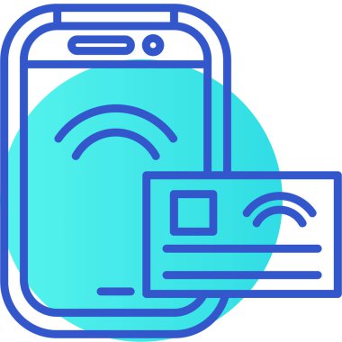 Kablosuz. Web simgesi basit illüstrasyon