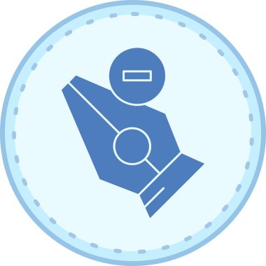 Bir pusula simgesi ile el