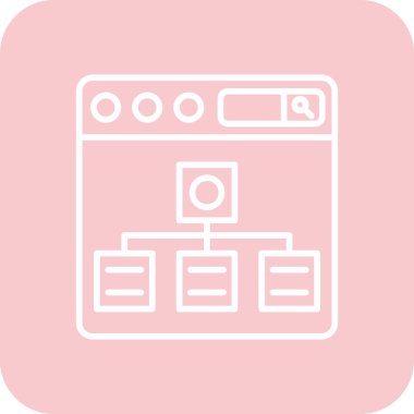 Seo simgesinin vektör illüstrasyonu