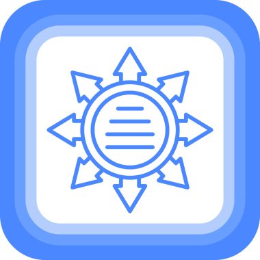 Güneş Simgesi Vektör illüstrasyonu