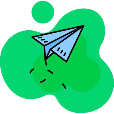 Uçak ikonu. vektör illüstrasyonu