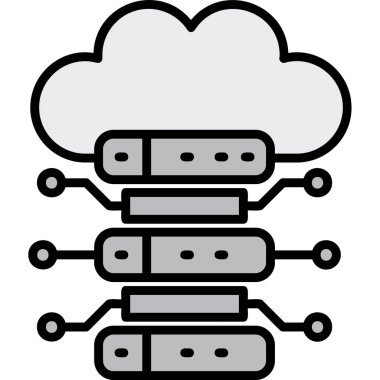 veri bulut sunucu simgesi