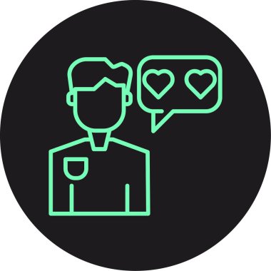 man simgesi vektör illüstrasyonu