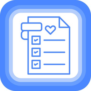checklist icon, vector illustration simple design