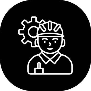 Robot simgesinin vektör illüstrasyonu