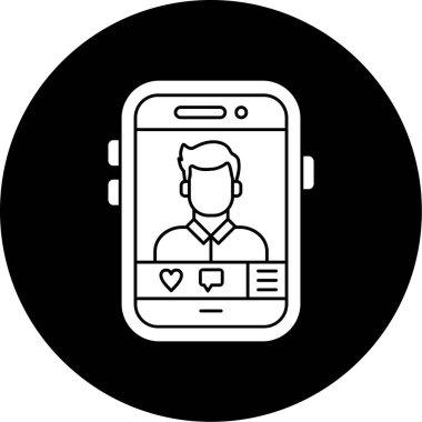 Smartphone Simgesi, vektör illüstrasyonu