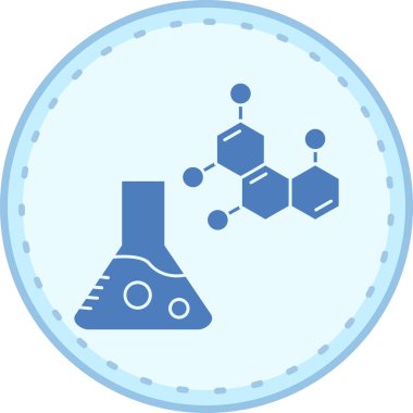 Kimyasal test simgesinin vektör çizimi