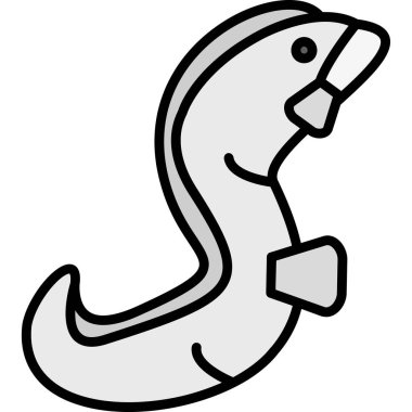 Balık. Web simgesi basit illüstrasyon