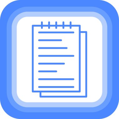 belge simgesi vektör illüstrasyonu