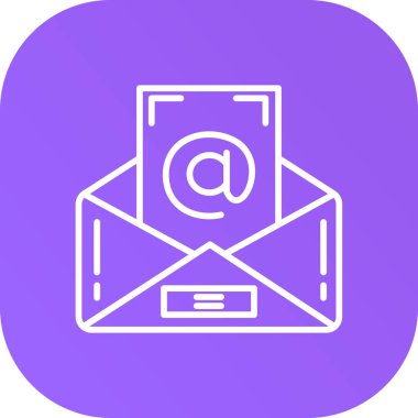 e- posta simgesi, vektör illüstrasyonu