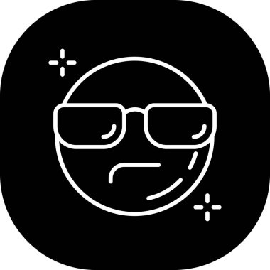 vektör emoji simgesi çizimi