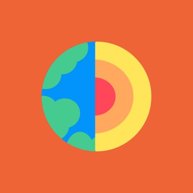 Dünya simgesinin vektör illüstrasyonu