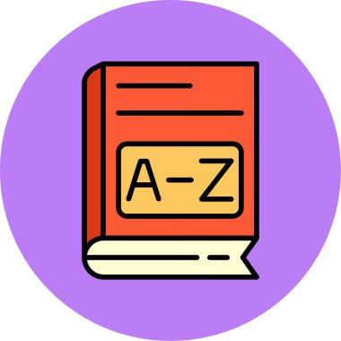 Kitap. Web simgesi basit illüstrasyon