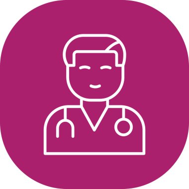 doktor vektör simgesi modern illüstrasyon